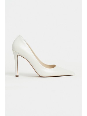 Nişantaşı Shoes Lunara Sedef Mat Sivri Burun Kadın Stiletto