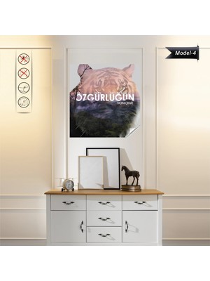 Akıllı Kağıt Statik Tutunma Özellikli Tablo - Poster Motivasyon (Model- 4)