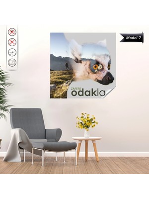 Akıllı Kağıt Statik Tutunma Özellikli Tablo - Poster Motivasyon (Model- 7)