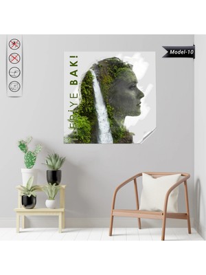 Akıllı Kağıt Statik Tutunma Özellikli Tablo - Poster Motivasyon (Model- 10)