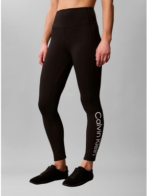 Calvin Klein Kadın / Kız Siyah Calvin Klein Icon Sport 7/8 Leggı, Ub1 Siyah Kadın Tayt