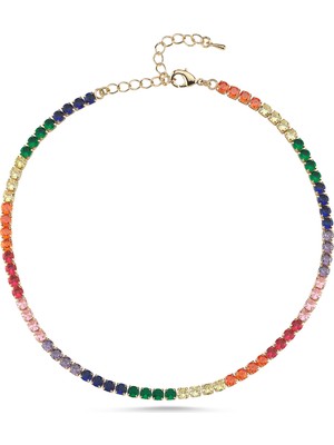 Merano Design 4mm Gold Renkli Su Yolu Choker