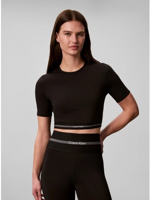 Calvin Klein Kadın Siyah Calvin Klein Icon Sport Ss Tee Wı, Ub1 Siyah Kadın T-Shirt