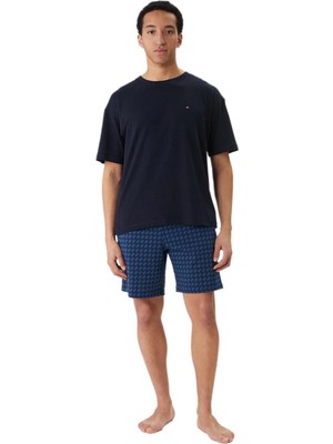 Tommy Hilfiger Erkek Siyah Şortlu Pijama Takımı UM0UM03834