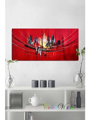 Empressco Şehir Manzaralı Kanvas Tablo, Modern Dekorasyon Için Şık Poster