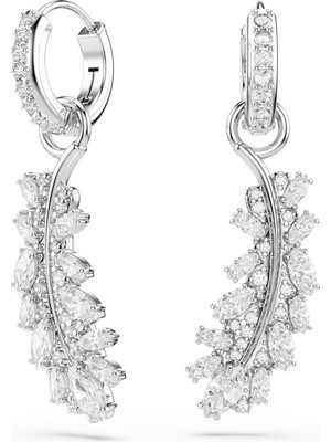5754272 Swarovski Küpe Vıenna:pe Feather Whı/rhs