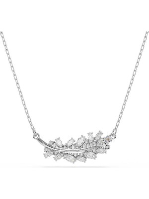 5756111 Swarovski Kolye Vıenna:pend Feather Whıte/rhs