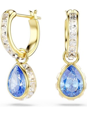 5757815 Swarovski Küpe Mp Chroma:pe Mn Hoop Drop Pear Fanbl/gos