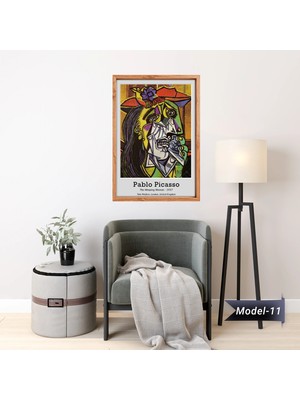 Akıllı Kağıt Ağlayan Kadın Tablo - Poster Dünyaca Ünlü ( Model-11)