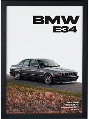 Empressco E34 M5 Tasarım Çerçeveli Poster Tablo, Şık ve Modern Dekorasyon Için