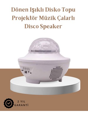 Wisipi Müzik Ritimli Işık Değişimi & Dönen Dalga Efekti – Galaxy Projektör - WS003Q-9VOFF3
