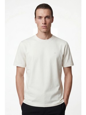 Hakke Erkek Basic Düz Renk Rahat Kalıp T-Shirt