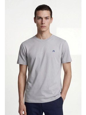 Hakke Erkek Basic Düz Renk Rahat Kalıp T-Shirt