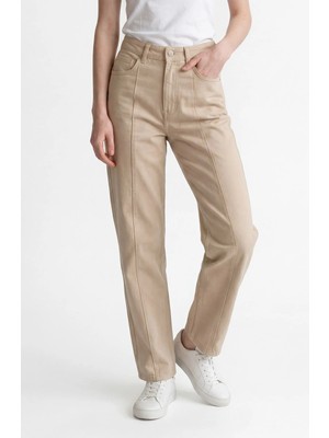 Hakke Bilek Boy Relaxed Fit Orta Bel Pantolon