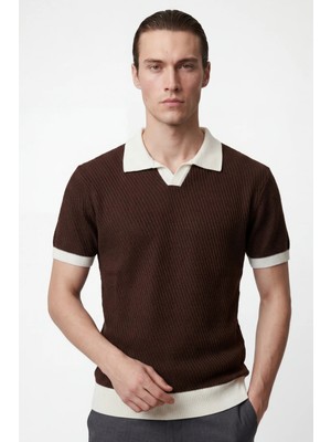 Hakke Erkek Rahat Kalıp Polo Yaka Triko T-Shirt