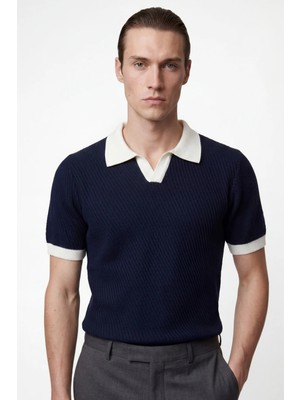 Hakke Erkek Rahat Kalıp Polo Yaka Triko T-Shirt