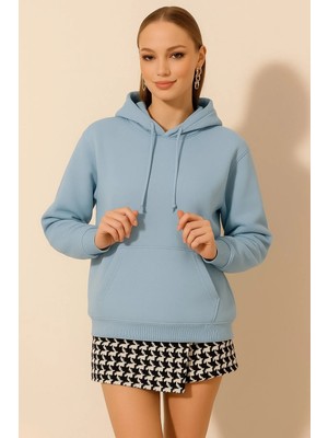 Hakke Üç Iplik Kanguru Cepli Sweat