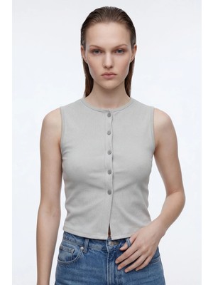 Hakke Ottoman Düğme Detaylı Bluz
