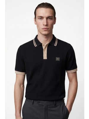 Hakke Basic Dokulu Polo Yaka Erkek T-Shirt