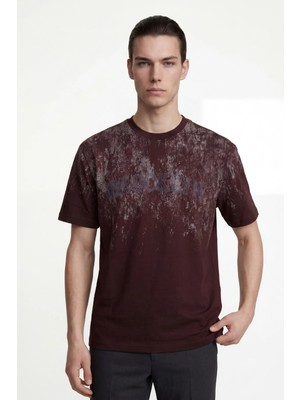 Hakke Erkek Brooklyn Baskılı Oversize T-Shirt