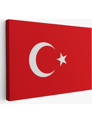 Empressco Türk Bayrağı Dekoratif Kanvas Duvar Tablosu, Şık ve Anlamlı Ev Dekoru