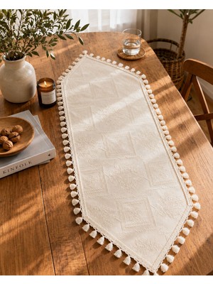 Şah Textile Design Şah Textıle Desıgn Elegance Motif Püsküllü Buldan Runner 40X110