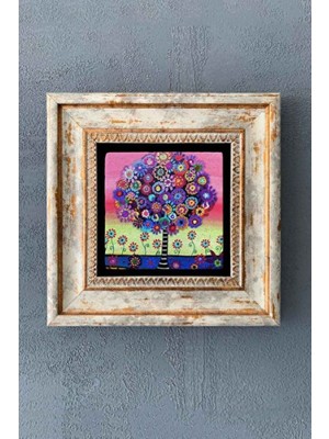 Empressco Doğa Temalı Taş Tablo 20X20 Cm, Modern Iç Dekorasyon Parçası