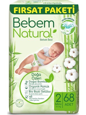 Bebem Bebek Bezi Mini 2 Beden Fırsat Paketi 68 Adet