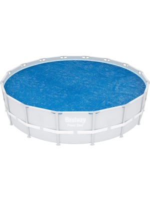 Bestway Polietilen Solar Branda 462 Cm, Mavi, Yuvarlak