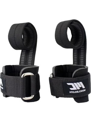 Bella Vista Siyah Lifting Straps, Güçlü ve Dayanıklı