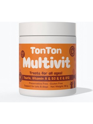 Tonton Glutensiz Multivitamin 60 Tablet ( & Için Taurin Biotin Çinko Takviyeli)