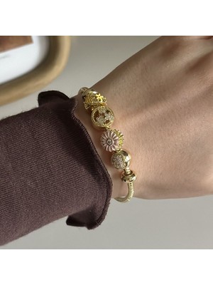 Deesse Latelier GOLD CHARMLI LUNELLE BİLEKLİK