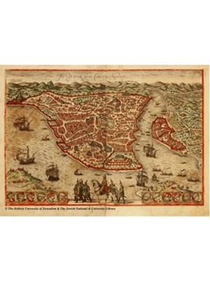 Empressco Istanbul Eski Haritası Kanvas Tablo 30X40 Cm, Şık Dekorasyon Parçası