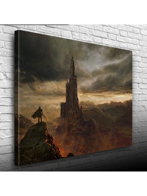 İşsevenler Fantastik Kayalıklara Oyulmuş Tarihi Kale Kanvas Tablo 50 x 70