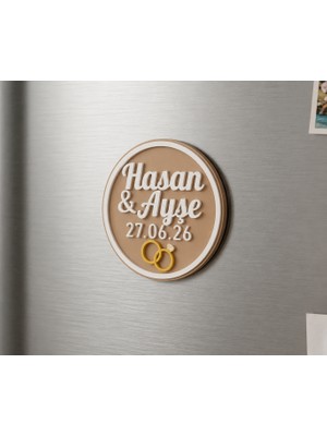 Nikah Hatırası 50 Adet Magnet