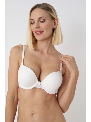 Nivene BEYAZ DOLGULU DESTEKLİ PUSH UP ULTRA YUMUŞAK SÜDYEN