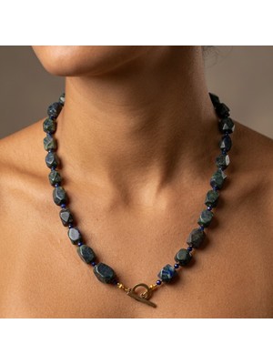 THEIA GemWorks Armin - Azurit, Lapis Lazuli ve Hematit El Yapımı Kolye