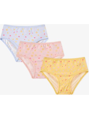 Penti Kız Çocuk Cool Çiçekli 5'li Slip Külot