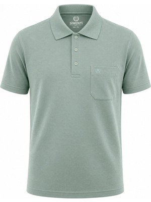 Simenti Polo Yaka Klasik Fit Kısa Kol Erkek Jakar Tişört 7651