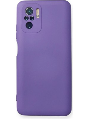 Kuhi Mey Ithalat®   Redmi Note 10 Kılıf Nano Içi Kadife Silikon - Mor
