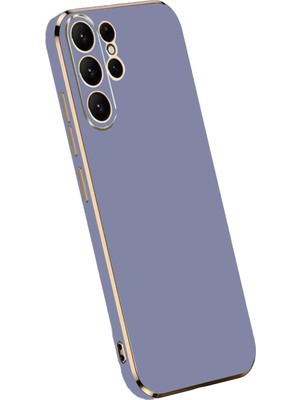 Kuhi Mey Ithalat®  Samsung Galaxy S25 Ultra Kılıf Volet Silikon - Mavi
