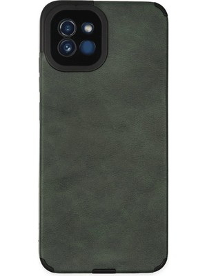 Kuhi Mey Ithalat®  Samsung Galaxy A03 Kılıf Loop Deri Silikon - Yeşil