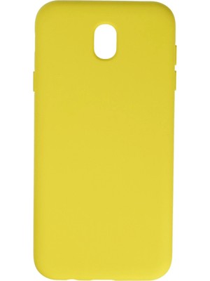 Kuhi Mey Ithalat®  Samsung Galaxy J7 Pro / J730 Kılıf Nano Içi Kadife Silikon - Sarı