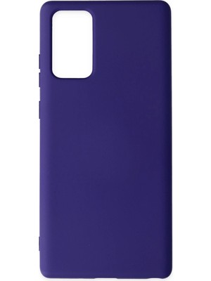 Kuhi Mey Ithalat®  Samsung Galaxy Note 20 Kılıf Nano Içi Kadife Silikon - Mor
