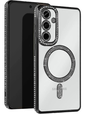 Kuhi Mey Ithalat®  Samsung Galaxy A15 4g Joke Simli Magneticsafe Kılıf - Siyah