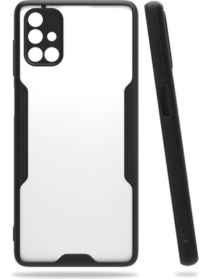 Kuhi Mey Ithalat®  Samsung Galaxy M51 Kılıf Platin Silikon - Siyah