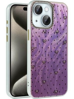 Kuhi Mey Ithalat®  iPhone 15 Plus Kılıf Blade Aynalı Desenli Kapak - Desen 2