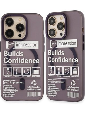 Kuhi Mey Ithalat®  iPhone 14 Pro Kılıf Apollo Magneticsafe Desenli Kapak - Apollo Mor - 6
