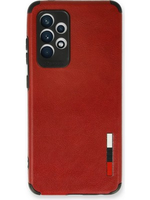 Kuhi Mey Ithalat®  Samsung Galaxy A33 5g Kılıf Loop Deri Silikon - Kırmızı