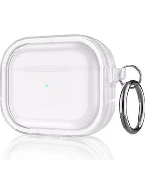 Kuhi Mey Ithalat®  Airpods Pro 2 (2.nesil) Shiny Şeffaf Kılıf - Beyaz